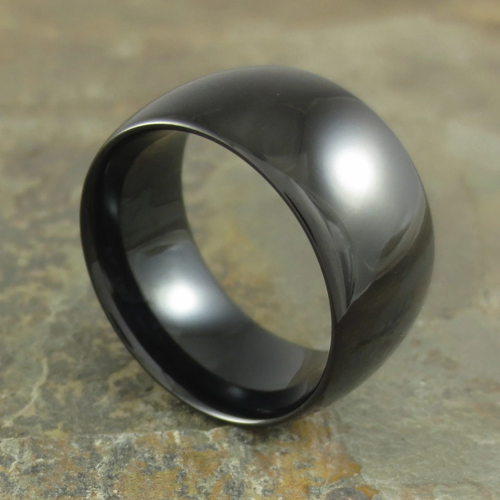 BD Twelve - 12mm Black Tungsten Ring — JKCRings.com Unique Mens